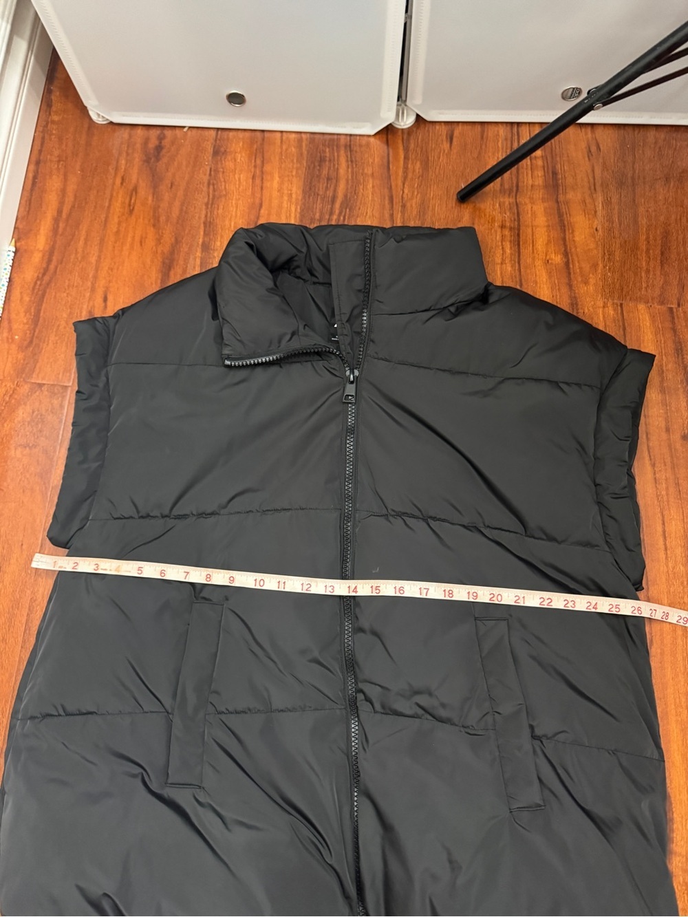 Zara Puffer Vest Jacket Size Medium - Picture 5 of 6